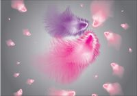 FOTOTAPETA fototapety piórka do salonu pokoju