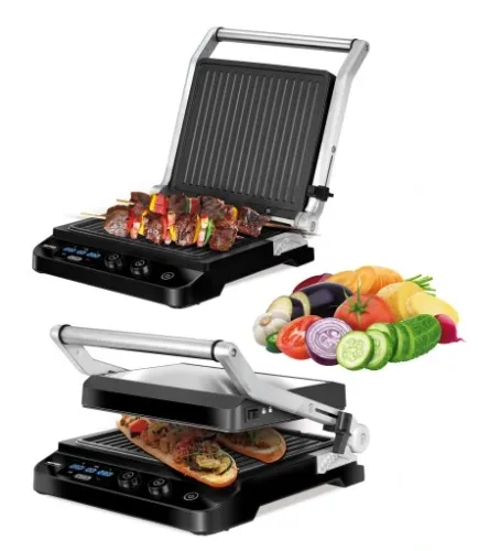 Grill elektryczny MPM 2000W NIEZALEŻNE TERMOSTATY na Arena.pl