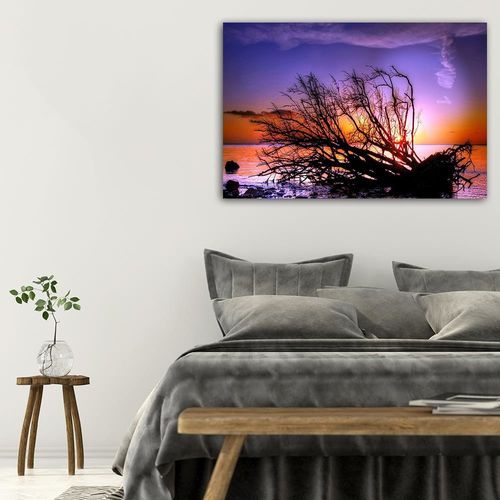 Deco Panel, Złamane drzewo morze 120x80 na Arena.pl