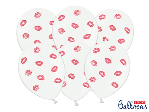 Balony 30cm, Usta, czerwony 50 szt na Arena.pl
