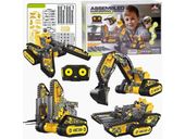 Klocki 176 El. Zestaw do składania MASZYNY BUDOWALNE 4w1 RC Koparka Czołg Wózek Widłowy Zdalnie Sterowane