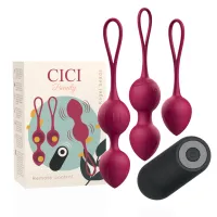 cici beauty premium zestaw 3 kulek kegla wibrujących pilot ipx7 usb