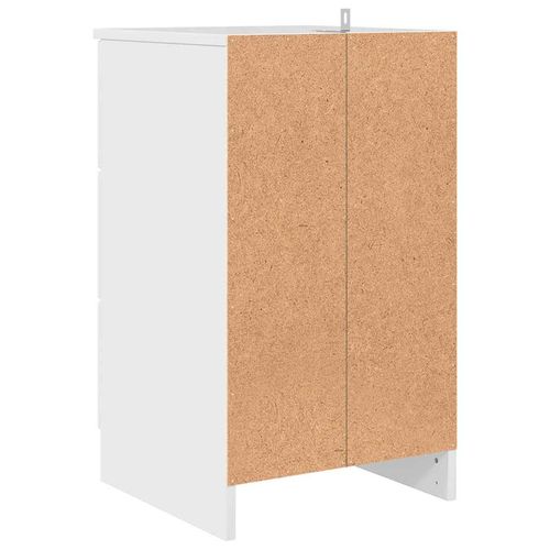 Szafka Nocna z szufladą Biały na wysoki połysk 38 x 38 x 66 cm na Arena.pl