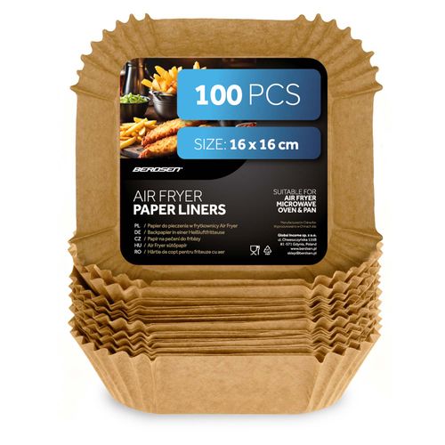 Papier do pieczenia wkładki do frytkownicy 16 cm Berdsen - 100 szt na Arena.pl