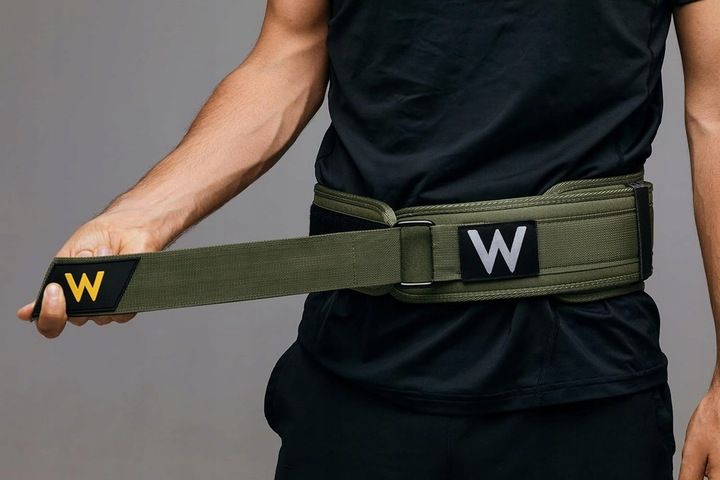 Pas lędźwiowy treningowy zielony rozmiar S na siłownię do pracy zdjęcie 6