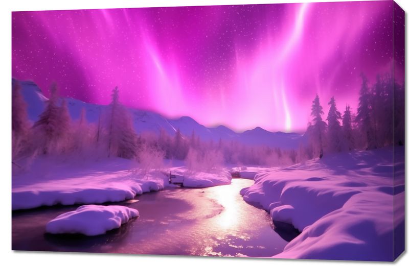 Obraz 90x60cm Aurora Nad Niebiem zdjęcie 1