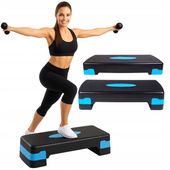 STEP PODEST DO ĆWICZEŃ AEROBIKU FITNESS 2 STOPNIOWY REGULOWANY