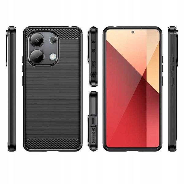 Spacecase Carbon Redmi Note 13 4G Black zdjęcie 4