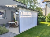 KURTYNA ZASŁONA OSŁONA DO ALTANY PERGOLI OD WIATRU SŁOŃCA FIRANA NA WYMIAR