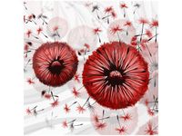 50CM 50CM OBRAZ CZERWONE DMUCHAWCE 6 DRUK PŁÓTNO