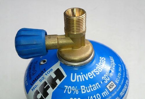 REDUKCJA DO NAPEŁNIANIA KARTUSZY Z ZAWORKIEM 7/16 - 3/8 PROPAN BUTAN na Arena.pl