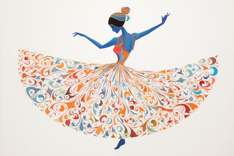 Plakat 60x40cm Wirująca Balerina zdjęcie 1