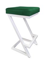 Hoker krzesło barowe ZETA LOFT METAL podstawa biała MG25