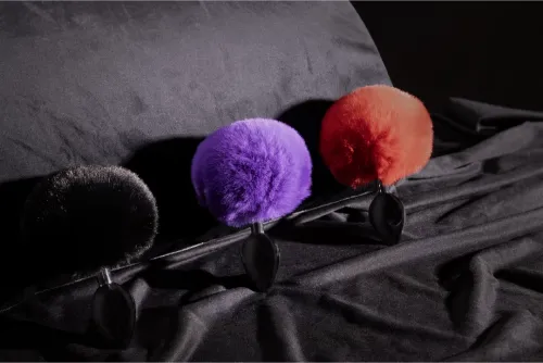 ouch! by shots metalowy korek z puszystym ogonem kroliczka, srebrny na Arena.pl