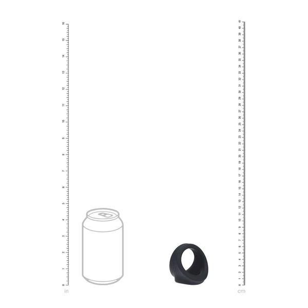 Silicone Cock And Ball Harness - Black zdjęcie 6