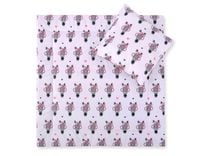 Pościel do wózka z wypełnieniem kołderka i poduszka - Zebry różowe