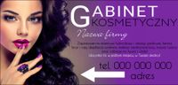 BANER REKLAMOWY projekt 130x80 GABINET KOSMETYCZNY