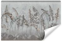 Fototapeta Do Salonu LIŚCIE Bananowca Beton Abstrakcja 90cm x 60cm