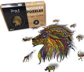 Puzzle Drewniane dla dzieci i dorosłych Lew  Lion