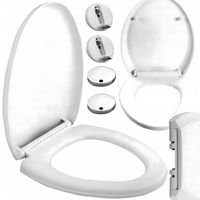 Deska Sedesowa Klozetowa Wolnoopadająca do WC Uniwersalna Łatwy Montaż