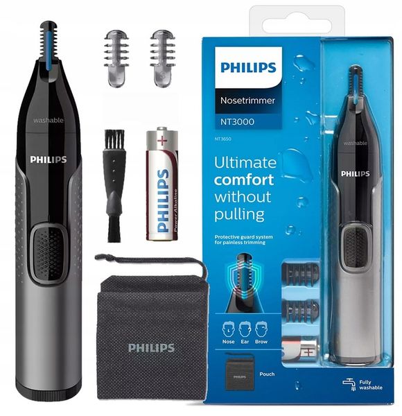 TRYMER PHILIPS NT3650/16 DO NOSA BRWI USZU + ETUI zdjęcie 1