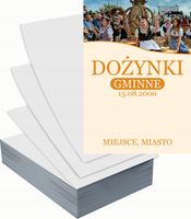 Ulotki A4 reklamowe firmowe 1000szt projekt w cenie DOŻYNKI GMINNE