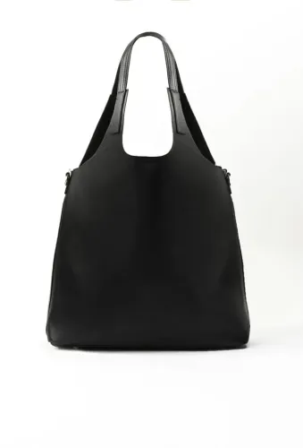 monnari torebka shopperka czarna z frędzlem na Arena.pl