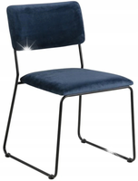 Krzesło Cornelia VIC Navy Blue tapicerowane