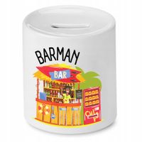 Skarbonka Dla Barmana Barman Bar Prezent Z Nadrukiem Ze Zdjęciem