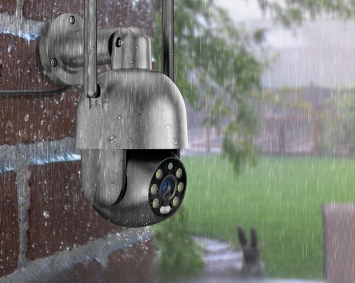 Zewnętrzna Obrotowa Kamera IP WiFi 8MPx 4K ALARM zdjęcie 8