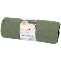 Prześcieradło z dżerseju Comfibeds 160/180 x 200cm zielone z gumką