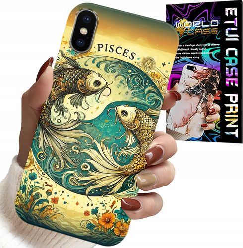 ETUI DO IPHONE X / XS - ZNAK ZODIAKU, RYBA ASTRONOMIA + FOLIA na Arena.pl