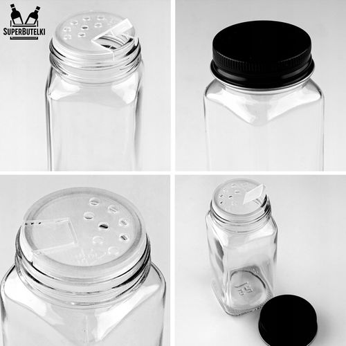 SZKLANE POJEMNIKI NA PRZYPRAWY 24x SŁOICZKI + 200 ETYKIET PRZYPRAWNIK na Arena.pl