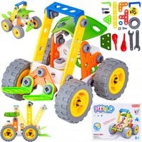 KLOCKI KONSTRUKCYJNE POJAZD BUDOWLANY DO SKRĘCANIA