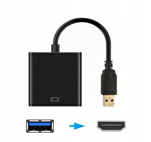 CO2 PRZEJŚCIÓWKA USB 3 HDMI ADAPTER KABEL HUB KONWERTER FULL HD 1080P 60HZ na Arena.pl
