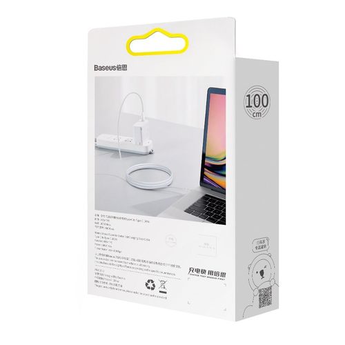 kabel usb-c do usb-c baseus superior series, 100w, 1m (biały) na Arena.pl