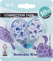 korektor w taśmie serce animal 2szt 5mm x 5m m&g