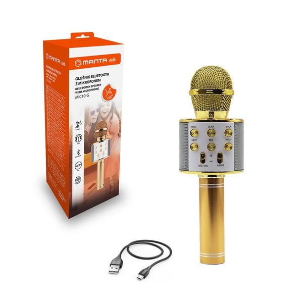 MIKROFON KARAOKE GŁOŚNIK BLUETOOTH MANTA MODULACJA zdjęcie 7