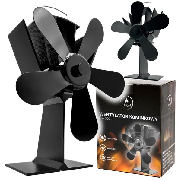 Wentylator kominkowy 5-łopatkowy termoelektryczny zdjęcie 15