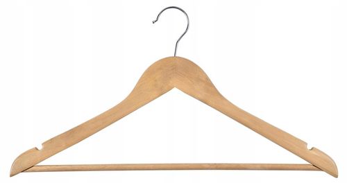 WIESZAK DREWNIANY NA UBRANIA KOMPLET 10 SZTUK DO GARDEROBY WIESZAKI na Arena.pl