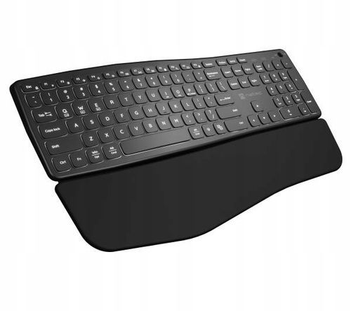 Klawiatura biurowa Natec Porifera Podświetlana ergonomiczna bezprzewodowa na Arena.pl