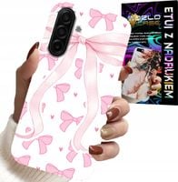 ETUI DO SAMSUNG GALAXY A17 5G - RÓŻOWE WSTAZKI WSTĄZKA MODNE WZORY CASE