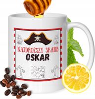 Kubek Dla Oskara Kolegi Przyjaciela Męża Z Nadrukiem Prezent Biały 330Ml