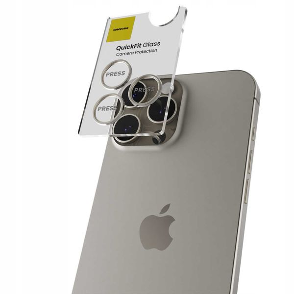 Spacecase Quickfit Camera Iphone 15 Pro/15 Pro Max Titanium zdjęcie 4