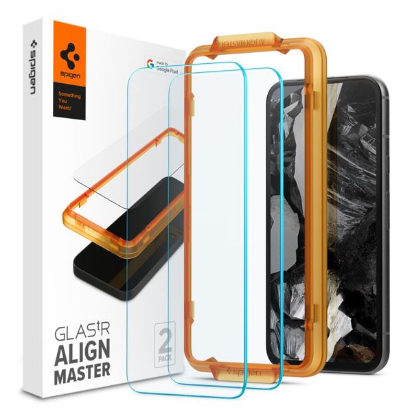 SZKŁO HARTOWANE SPIGEN ALM GLAS.TR 2-PACK GOOGLE PIXEL 8A CLEAR zdjęcie 1