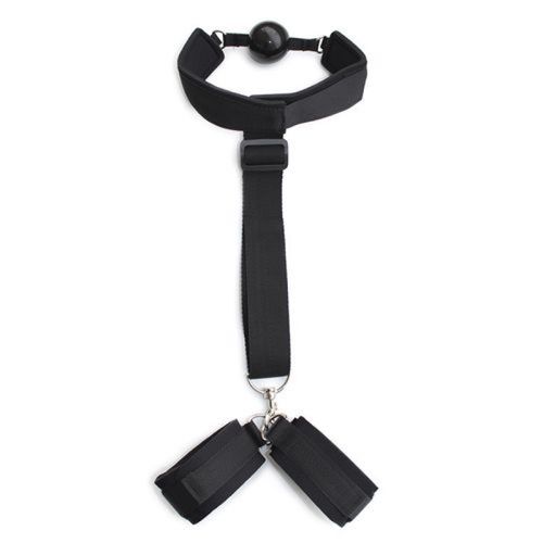 costrittivio bondage back restraint+gag black na Arena.pl