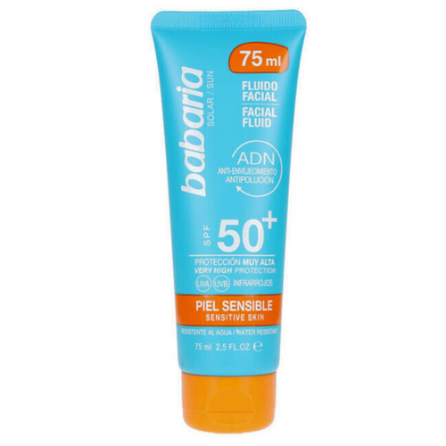 Babaria Facial Fluid Sensitive SPF50 Fluid Przeciwsłoneczny 75ml na Arena.pl