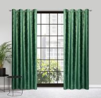 Zasłona gotowa na przelotkach MARSALA 140x250 ciemnozielono/szampańska