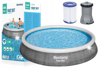 Basen rozporowy okrągły Bestway 396cm POMPA BESTWAY 57376