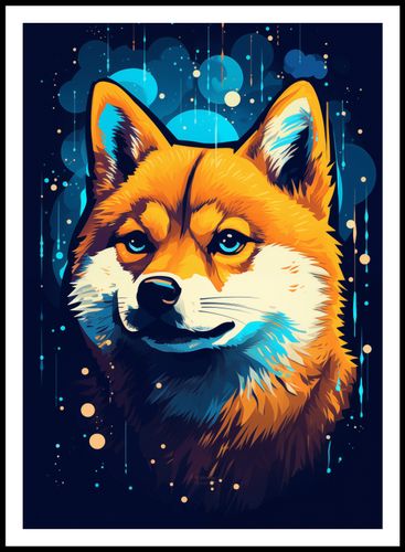 Plakat 64x90cm Lisek w Kosmosie na Arena.pl